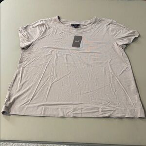 J. Jill Light Beige Short Sleeve Tee